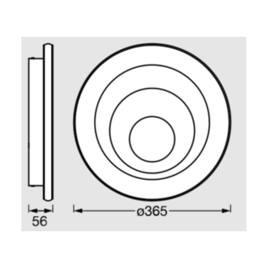 Osram - LED-Deckenleuchte ORBIS SPIRAL LED/38W/230V Ø 36,5 cm weiß