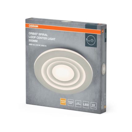 Osram - LED-Deckenleuchte ORBIS SPIRAL LED/42W/230V, Durchmesser 50,5 cm, weiß