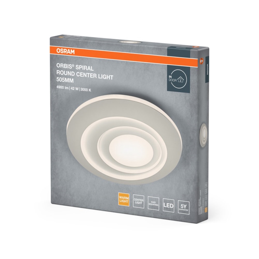 Osram - LED-Deckenleuchte ORBIS SPIRAL LED/42W/230V Ø 50,5 cm weiß