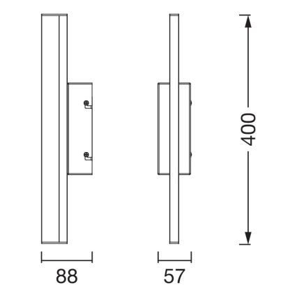 Osram - LED per Touch dimmbare Badezimmerspiegelleuchte ORBIS MIRROR LED/6,8W/230V 40 cm 3000/4000K IP44 beige
