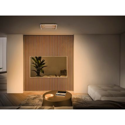 Osram - Dimmbare LED-Deckenleuchte ORBIS ACOUSTIC LED/30W/230V 51x31 cm Kiefer