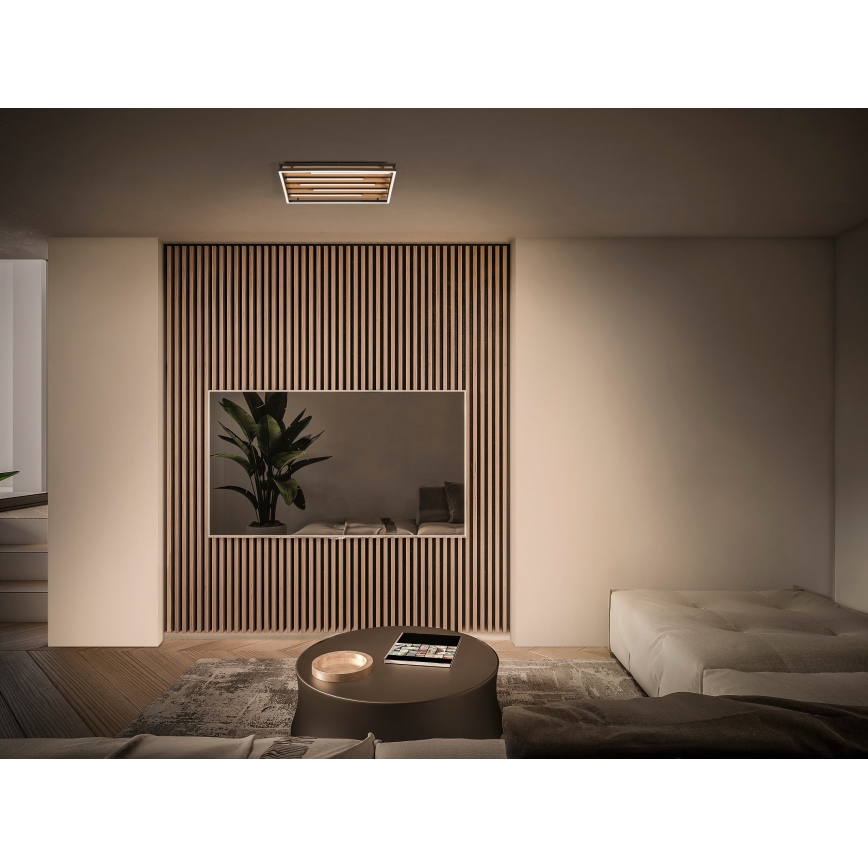 Osram - Dimmbare LED-Deckenleuchte ORBIS ACOUSTIC LED/30W/230V 51x31 cm Kiefer