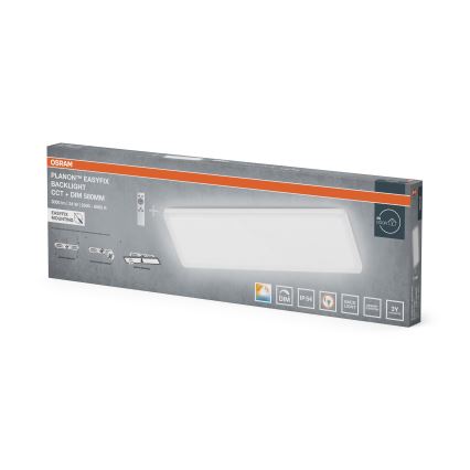 Osram - LED dimmbare Badezimmer-Deckenleuchte PLANON EASYFIX LED/24W/230V 2600-6000K 20x58 cm IP54 weiß + Fernbedienung