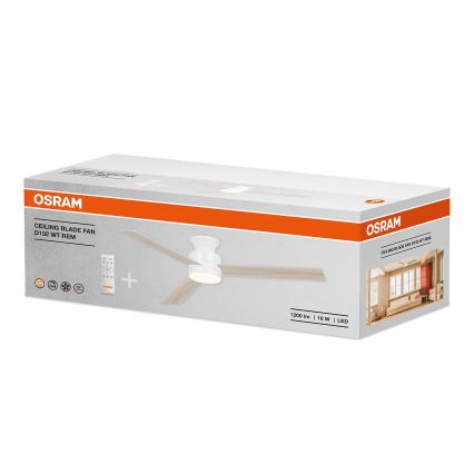 Osram - LED-dimmbar Deckenventilator BLADE LED/18W/230V 3000/4000/6000K + Fernbedienung