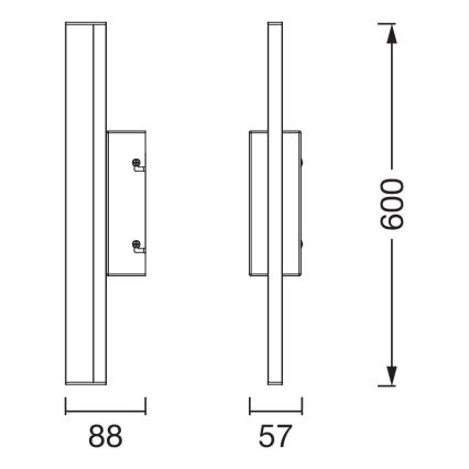Osram - dimmbare LED-Spiegelbeleuchtung mit Touch-Bedienung ORBIS MIRROR LED/10W/230V 60 cm 3000/4000K IP44 beige