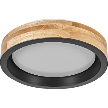 Osram - LED-dimmbare Deckenleuchte MARIANO LED/16W/230V Ø 31 cm Eiche/schwarz