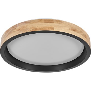Osram - LED-dimmbare Deckenleuchte MARIANO LED/24W/230V Ø 41 cm Eiche/Schwarz