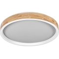 Osram - LED dimmbare Deckenleuchte MARIANO LED/36W/230V Ø 51 cm Eiche/weiß