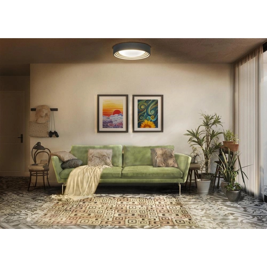 Osram - Dimmbare LED-Deckenleuchte ORBIS CONCRETE LED/18W/230V Ø 40 cm grau/Beton