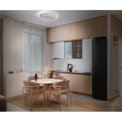 Osram - LED-dimmbare Deckenleuchte ORBIS LAYERS LED/50W/230V 2600-6000K 36x49 cm weiß + Fernbedienung