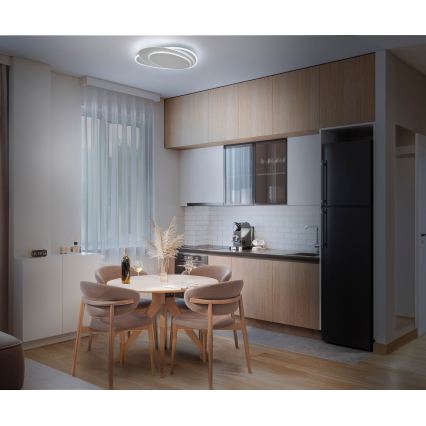 Osram - LED-dimmbare Deckenleuchte ORBIS LAYERS LED/50W/230V 2600-6000K 36x49 cm weiß + Fernbedienung