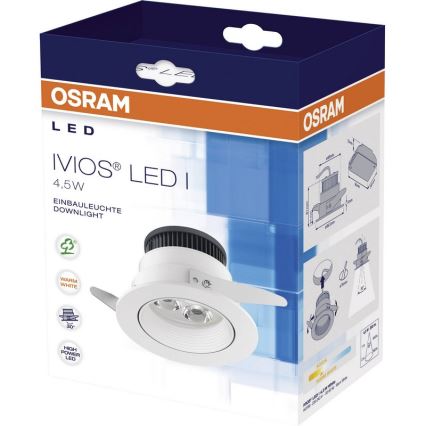 Osram - LED Dimmbare Einbauleuchte IVIOS 1xLED/4,5W/230V