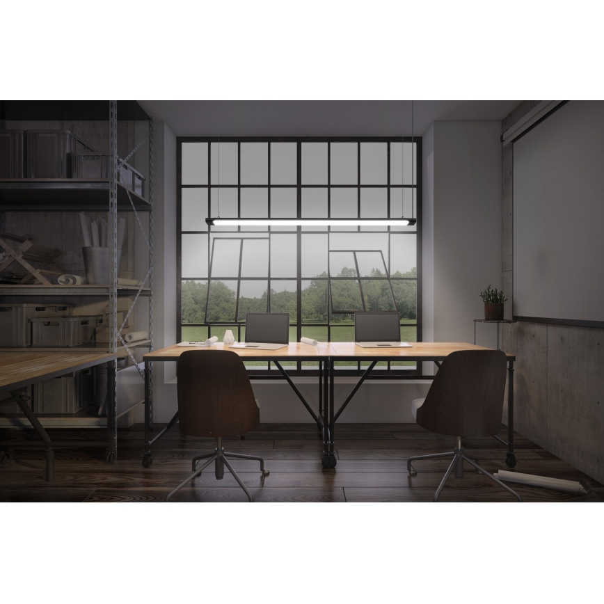 Osram - Dimmbare LED-Pendelleuchte mit Seilaufhängung OFFICE LINE LED/40W/230V 4000K 120 cm schwarz