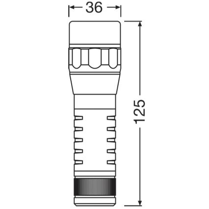 Osram - dimmbare LED-Taschenlampe LEDINSPECT TORCH 450 ESSENTIAL LED/6W/3xAAA IP44
