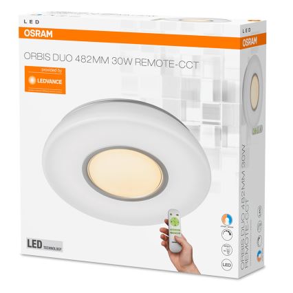 Osram - LED dimmbare Leuchte SILARA DUO 1xLED/30W/230V 2700-6000K + Fernbedienung