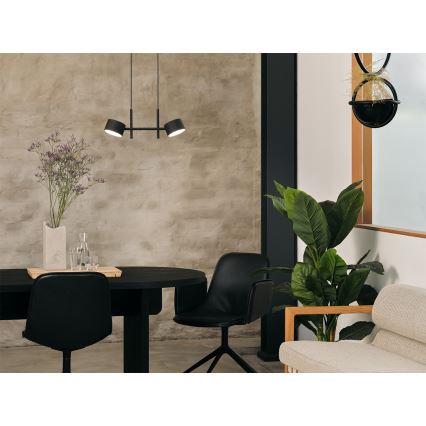 Osram - LED-dimmbare Pendelleuchte an Kabel DECOR KYOTO, 2×LED / 10 W / 230 V / CRI 90, schwarz