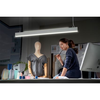 Osram - Dimmbare LED-Pendelleuchte mit Seilabhängung OFFICE LINE LED/42W/230V 4000K 112,6 cm weiß