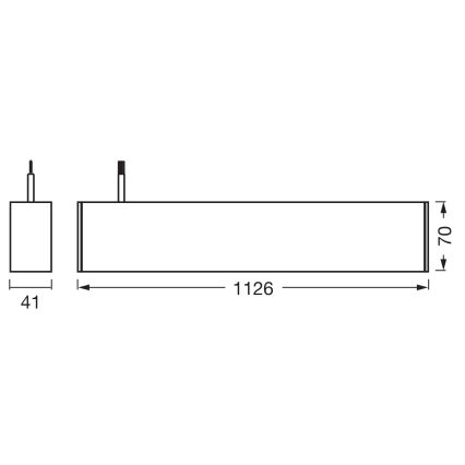Osram - Dimmbare LED-Pendelleuchte mit Seilabhängung OFFICE LINE LED/42W/230V 4000K 112,6 cm weiß