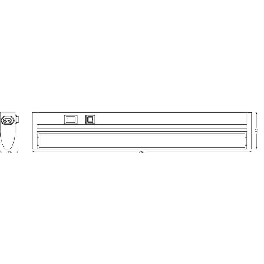 Osram - LED dimmbare Unterbauleuchte LINEAR TURN LED/6W/230V 3000/4000/6500K 35 cm weiß
