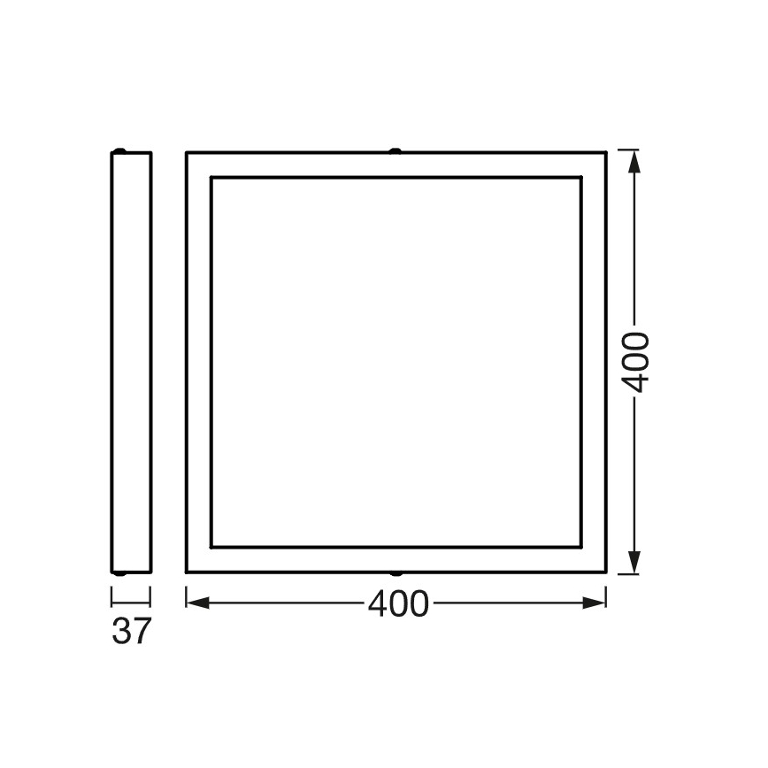 Osram - Dimmbare LED-Deckenleuchte SMART+ DOWNLIGHT LED/22W/230V 40x40 cm 3000-6500K Wi-Fi