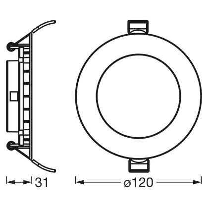 Osram - Dimmbares SMART+ DOWNLIGHT LED/8W/230V 3000-6500K Wi-Fi