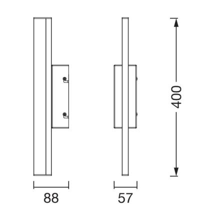 Osram - LED-dimmbare Spiegelleuchte ORBIS MIRROR LED/6,8W/230V 40 cm 3000/4000K IP44 weiß