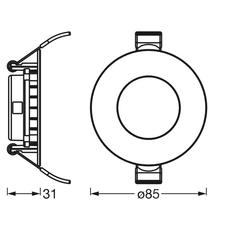 Osram - LED-Einbauleuchte SLIM LED/4,5W/230V 4000K