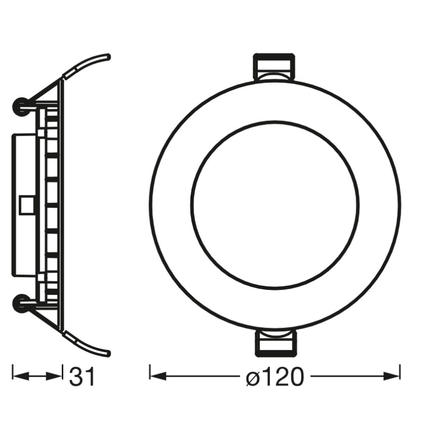 Osram - LED-Einbauleuchte SLIM LED/8W/230V 4000K