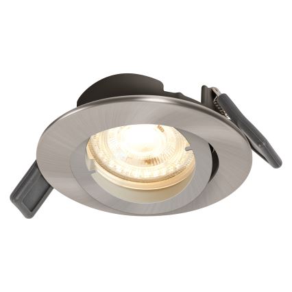 Osram - LED-Einbauleuchte SPOT 1xGU10/4,3W/230V 2700K CRI 90 matt-chrom