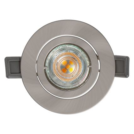 Osram - LED-Einbauleuchte SPOT 1xGU10/4,3W/230V 2700K CRI 90 matt-chrom
