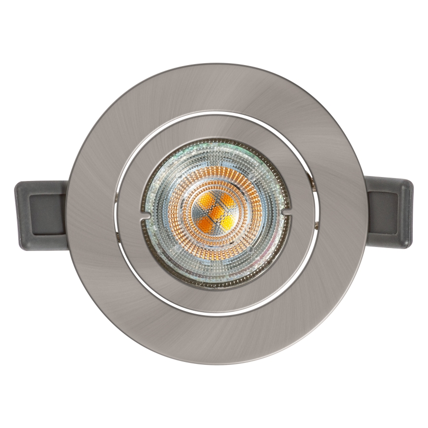 Osram - LED-Einbauleuchte SPOT 1xGU10/4,3W/230V 2700K CRI 90 matt-chrom