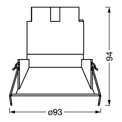 Osram - LED-Einbauleuchte SPOT TWIST LED/10W/230V 4000K Ø 9,3 cm weiß/silber