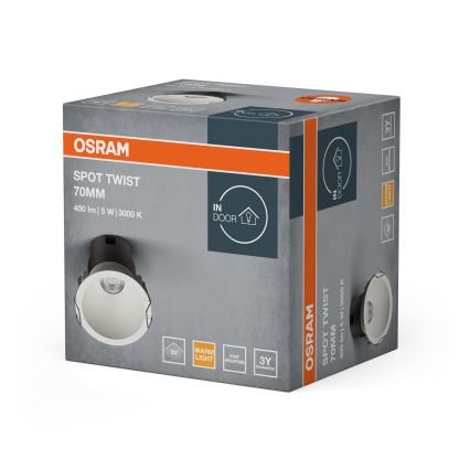 Osram - LED-Einbauleuchte SPOT TWIST LED/5W/230V 3000K Ø 7 cm weiß