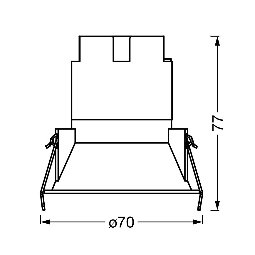 Osram - LED-Einbauleuchte SPOT TWIST LED/5W/230V 4000K Ø 7 cm weiß/schwarz