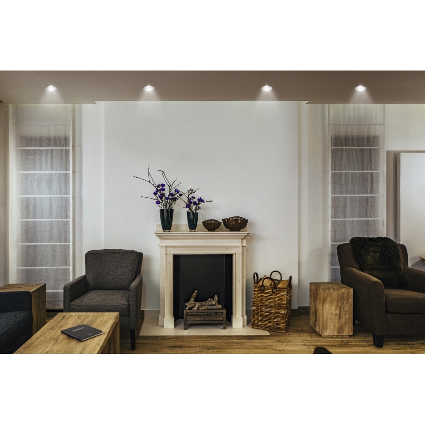 Osram - LED-Einbauleuchte SPOT TWIST LED/5 W/230 V/4000 K Ø 7 cm weiß/silber