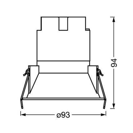 Osram - LED-Einbaustrahler SPOT TWIST 10W/230V 4000K Ø 9,3 cm weiß