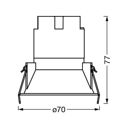 Osram - LED-Einbaustrahler SPOT TWIST LED/5W/230V 4000K Ø 7 cm weiß
