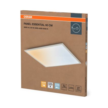 Osram - LED-Panel für abgehängte Decken PANEL ESSENTIAL LED/50W/230V 3000/4000/6500K 60x60 cm weiß