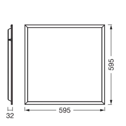 Osram - LED-Panel für abgehängte Decken PANEL ESSENTIAL LED/50W/230V 3000/4000/6500K 60x60 cm weiß