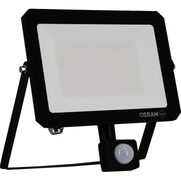 Osram - LED-Flutlichtstrahler mit Bewegungs- und Dämmerungssensor FLOODLIGHT LED/50W/230V 3000K IP65 schwarz