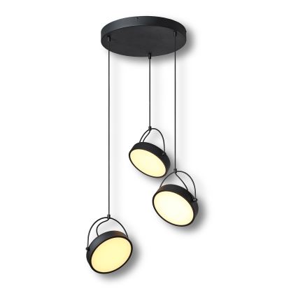 Osram - LED-Hängeleuchte mit Seilaufhängung DECOR PUCK 3xLED/12W/230V CRI 90 schwarz