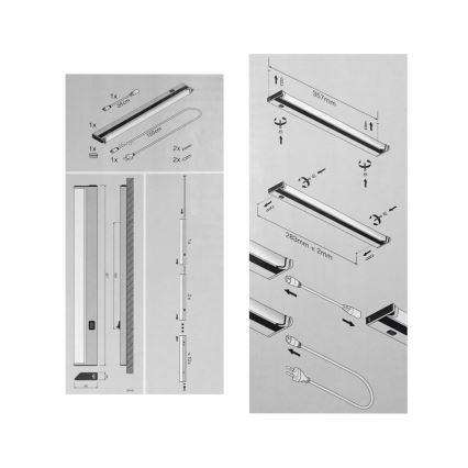 Osram - LED-Küchen-Unterbauleuchte LEDVANCE 1xLED/6W/230V