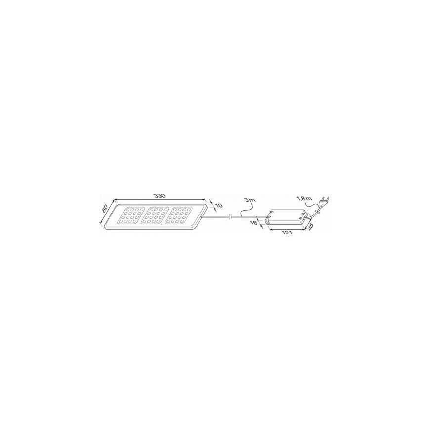 Osram - LED Küchenzeile-Unterschrankbeleuchtung DOMINO 3xLED/4W/230V