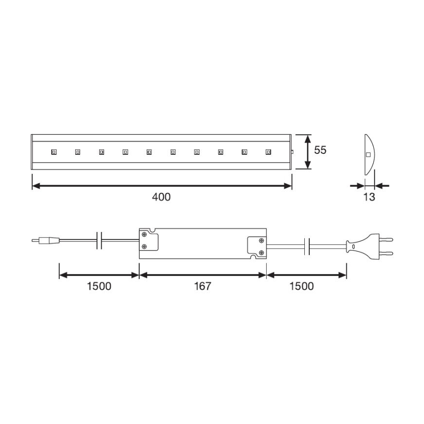 Osram - LED Leuchte für Küchenzeile SLIMSHAPE 1xLED/13W/230V