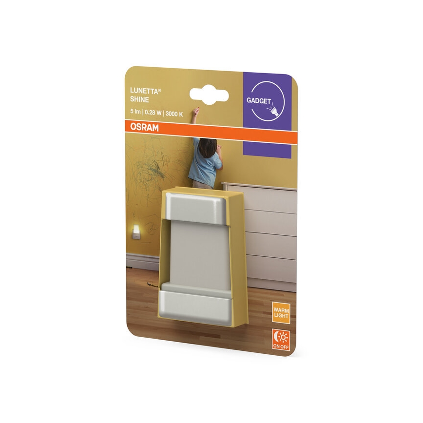 Osram - LED-Nachtlicht mit Dämmerungssensor LUNETTA LED/0,28W/230V 3000K