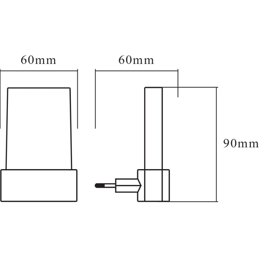 Osram - LED-Nachtlicht mit Dämmerungssensor LUNETTA LED/0,28W/230V 3000K