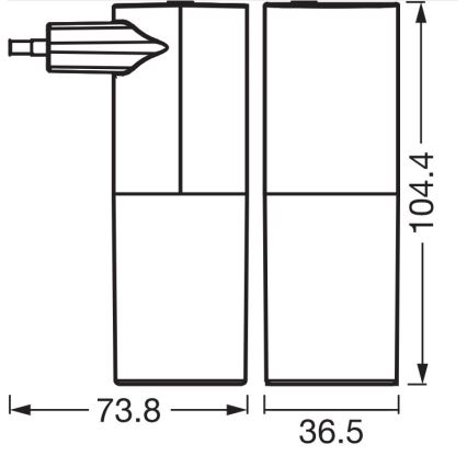 Osram - LED Nachtlicht mit Dämmerungssensor LUNETTA LED/0,2W/230V schwarz