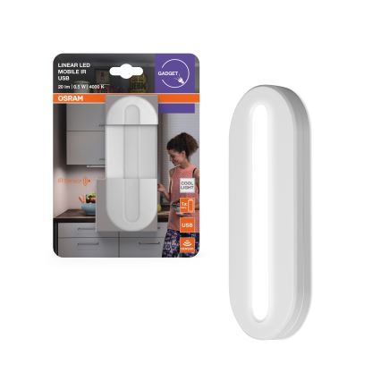 Osram - LED-Orientierungsleuchte mit Bewegungssensor MOBILE LED/0,5W/3,7V 330 mAh CRI 90 weiß