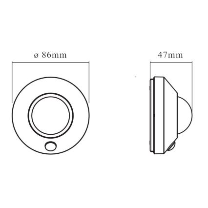 Osram - LED-Orientierungsleuchte mit Sensor NIGHTLUX LED/2W/3xAA weiß
