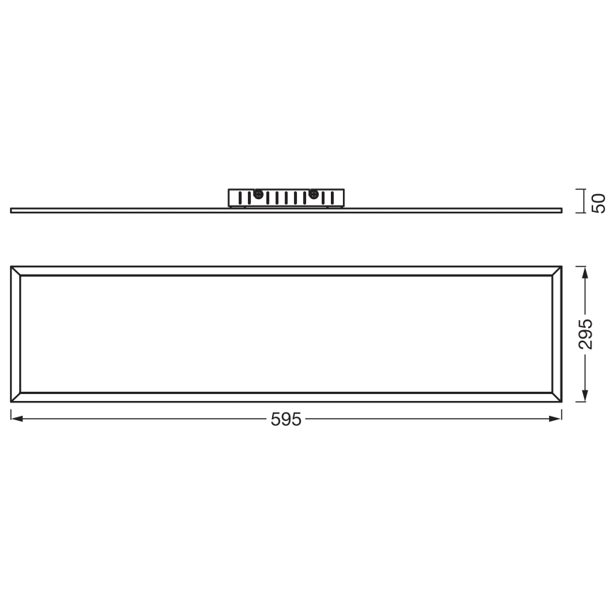 Osram - LED-Panel PLANON, Aufbau, LED/22W/230V, 3000K, 30x60 cm, weiß